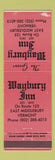 Matchbook Cover - Maybury Inn East Middlebury VT WEAR