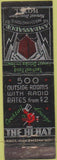 Matchbook Cover - Hi Hat Washington DC Ambassador WORN