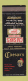 Matchbook Cover - Caesar's Restaurant Wind Gap PA