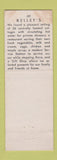 Matchbook Cover - Kelley's Motor Court Derby Line VT