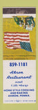 Matchbook Cover - Akron Restaurant Akron PA WEAR