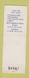 Matchbook Cover - Akron Restaurant Akron PA WEAR