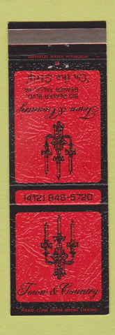 Matchbook Cover - Town and Country Restaurant Beaver Falls PA