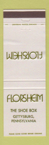 Matchbook Cover - Florsheim Shoes Gettysburg PA