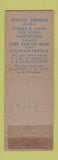 Matchbook Cover - Brattleboro Restaurant VT WORN