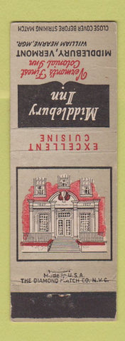 Matchbook Cover - Middlebury Inn VT