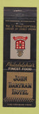 Matchbook Cover - John Bartram Hotel Philadelphia PA WEAR