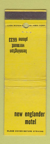 Matchbook Cover - New Englander Hotel Bennington VT