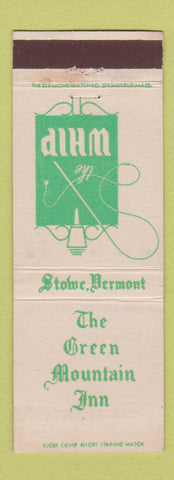 Matchbook Cover - Green Mountain Inn The Whip Stowe VT