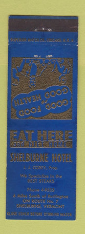 Matchbook Cover - Shelburne Hotel VT WEAR BLUE