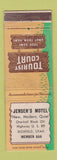 Matchbook Cover - Jensen's Motel Richfield UT WEAR