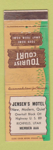 Matchbook Cover - Jensen's Motel Richfield UT WEAR