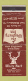 Matchbook Cover - White Hart Inn Salisbury CT East Middlebury VT WORN
