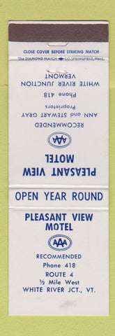 Matchbook Cover - Pleasant View Motel White River Junction VT