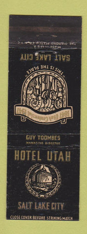 Matchbook Cover - Hotel Utah Salt Lake City UT