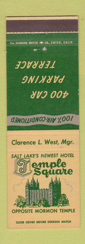 Matchbook Cover - Hotel Temple Square Salt Lake City UT
