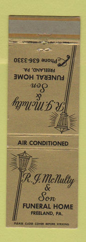 Matchbook Cover - RJ McNutty Funeral Home Freeland PA WEAR