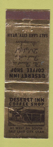 Matchbook Cover - Deseret Inn Coffee Shop Salt Lake City UT WORN