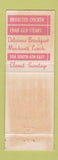 Matchbook Cover - Tip Top Cafe Salt Lake City UT WEAR