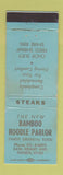 Matchbook Cover - Bamboo Noodle Parlor Ogden UT WORN