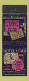 Matchbook Cover - Hotel Utah Salt Lake City UT WEAR