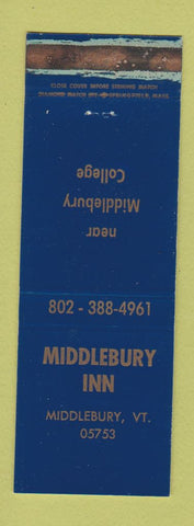 Matchbook Cover - Middlebury Inn Middlebury VT WORN