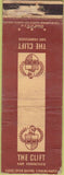 Matchbook Cover - The Clift San Francisco CA POOR