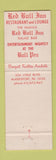 Matchbook Cover - Red Bull Inn McKeesport PA