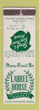 Matchbook Cover - Laurel House Lebanon PA restaurant WORN