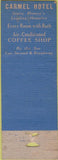 Matchbook Cover - Bud Averill's Carmel Gardens Santa Monica CA