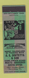 Matchbook Cover - AE Scutetta Grocery Harrisburg PA WORN