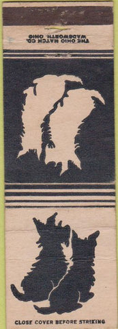 Matchbook Cover - Ohio Match Scotty Dogs WORN