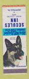 Matchbook Cover - Secules Inn Unityville PA German Shepherd