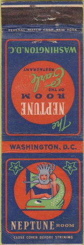 Matchbook Cover - Neptune Room Washington DC