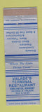 Matchbook Cover - Valade's Terminal Restaurant Burlington VT WEAR