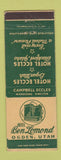Matchbook Cover - Hotel Ben Lemond Ogden UT