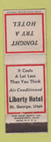 Matchbook Cover - Liberty Hotel St George UT WEAR