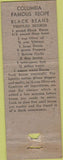 Matchbook Cover - Columbia Spanish Restaurant Tampa FL WORN