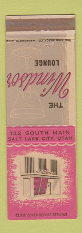 Matchbook Cover - The Windsor Lounge Salt Lake City UT WEAR
