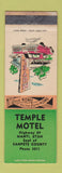 Matchbook Cover - Temple Motel Manti UT WORN