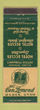 Matchbook Cover - Hotel Ben Lemond Ogden UT