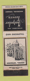 Matchbook Cover - Montpelier Tavern VT WORN