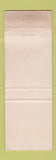 Matchbook Cover - Junction Restaurant North Bennington VT WORN