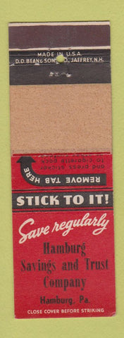 Matchbook Cover - Hamburg Savings and Trust PA WEAR