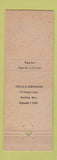 Matchbook Cover - Hamburg Savings and Trust PA WEAR