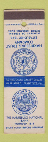 Matchbook Cover - Harrisburg National Bank PA