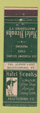 Matchbook Cover - Hotel Brooks Brattleboro VT