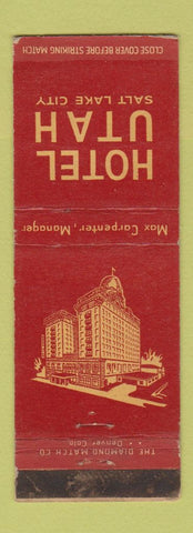 Matchbook Cover - Hotel Utah Salt Lake City UT WEAR