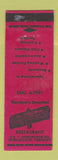 Matchbook Cover - Old Board Restaurant Burlington VT