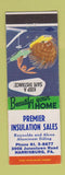 Matchbook Cover - Premier Insulation Sales Harrisburg PA